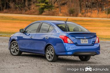 Insurance rates Nissan Versa in Lubbock