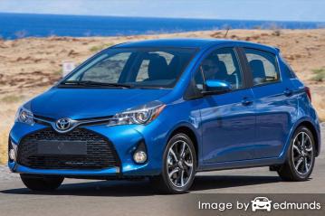 Insurance rates Toyota Yaris in Lubbock